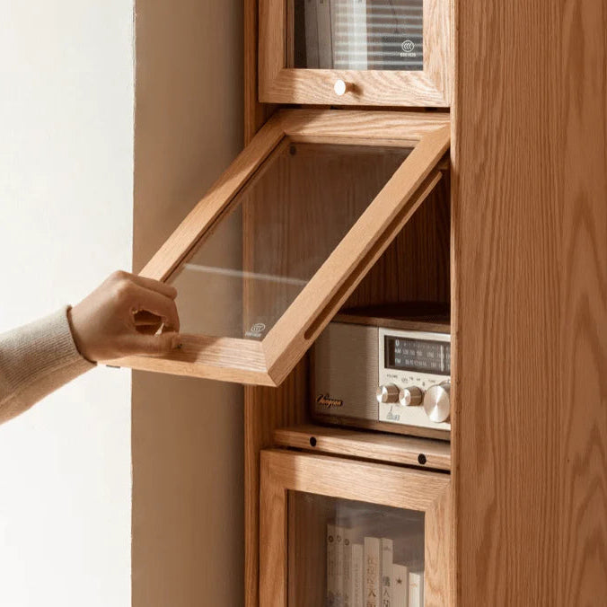 Warburg Solid Oak Display/Bookcase