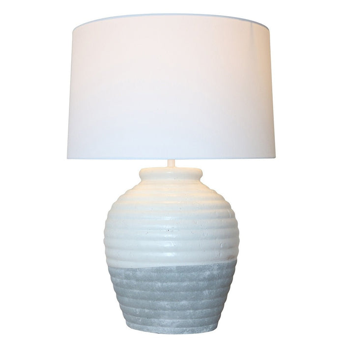 White & Grey Terracotta Harmony Lamp RRS3016