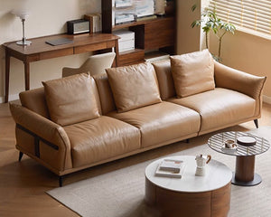 Williamson Genuine Leather Heritage Sofa - Oak Furniture Store