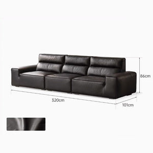 Wilson Genuine Leather Sofa - Oak Furniture Store