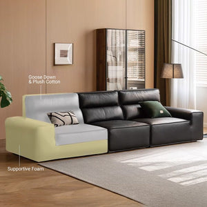 Wilson Genuine Leather Sofa - Oak Furniture Store