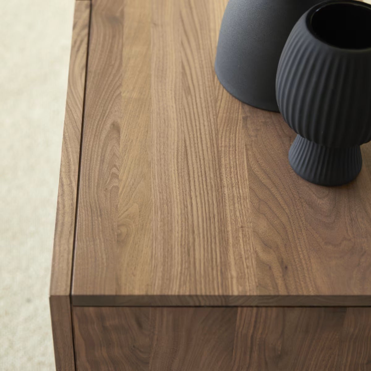 Wiltz Natural Solid Walnut Sideboard