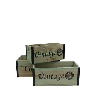 Wooden Boxes Vintage Set 3 LAFD5002