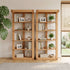 Zetland Natural Solid Oak Large Bookshelf with spacious shelves and sturdy timber frame