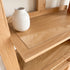 Solid oak bookcase with open storage design for modern NZ and AU homes