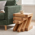 Zetland solid oak nesting tables with warm natural finish for modern NZ and AU homes