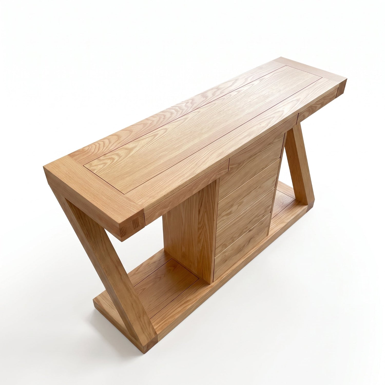 Solid oak sideboard cabinet with minimalist design for stylish dining and lounge room storage