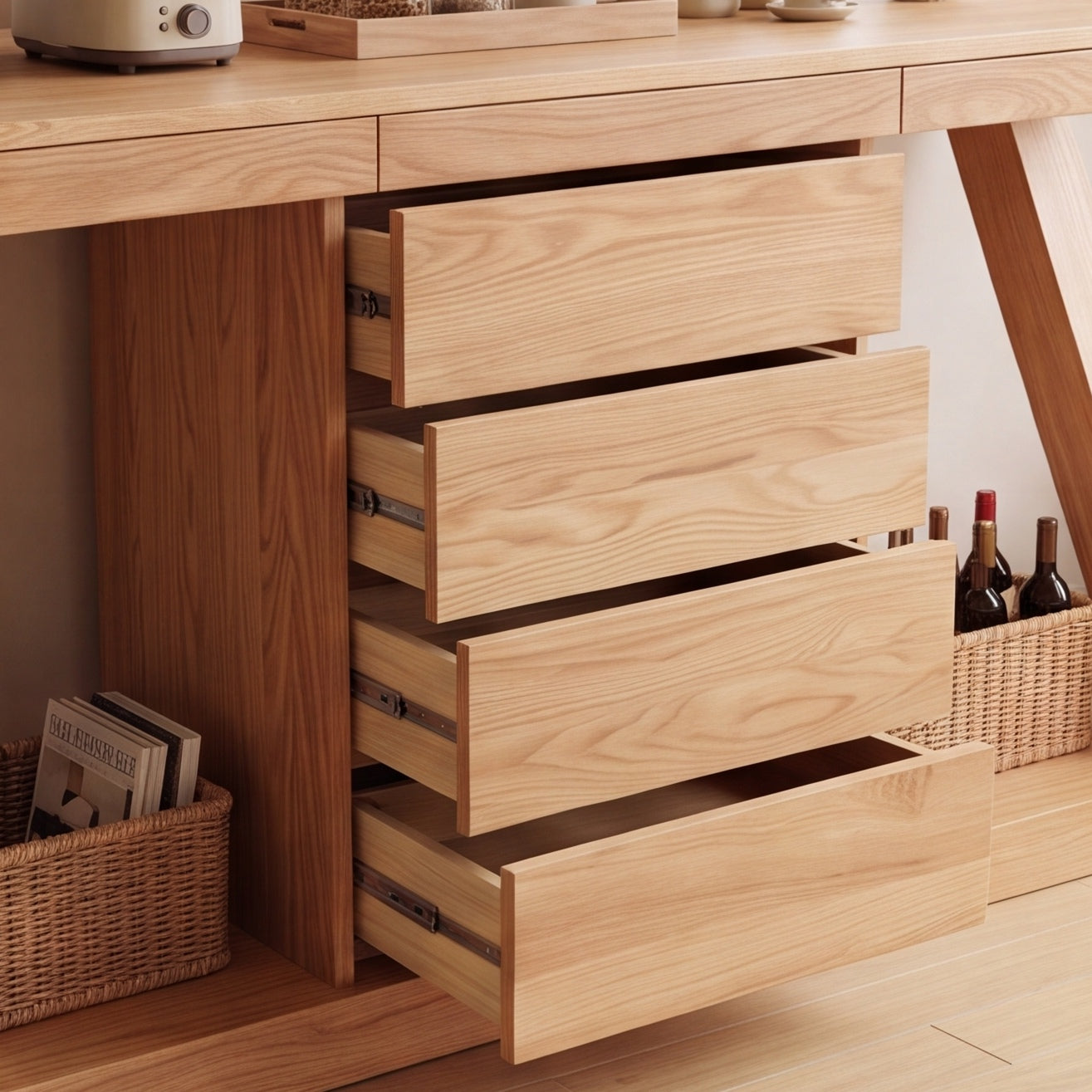 Zetland oak sideboard with spacious storage design for modern NZ and AU homes