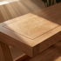 Small solid oak bookcase for displaying books, plants, framed photos, and home décor