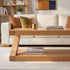 Zetland Natural Solid Oak Small Coffee Table for compact living rooms and cosy lounge spaces