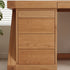Zetland Natural Solid Oak Work Station with built-in drawers for organised home office storage