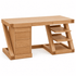 Zetland oak work station desk for home office, study room, and everyday work setup