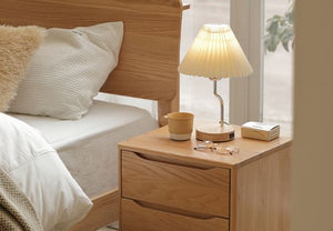 Berlin Natural Solid Oak Bedside Table