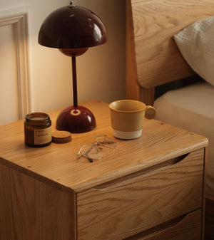 Berlin Natural Solid Oak Bedside Table