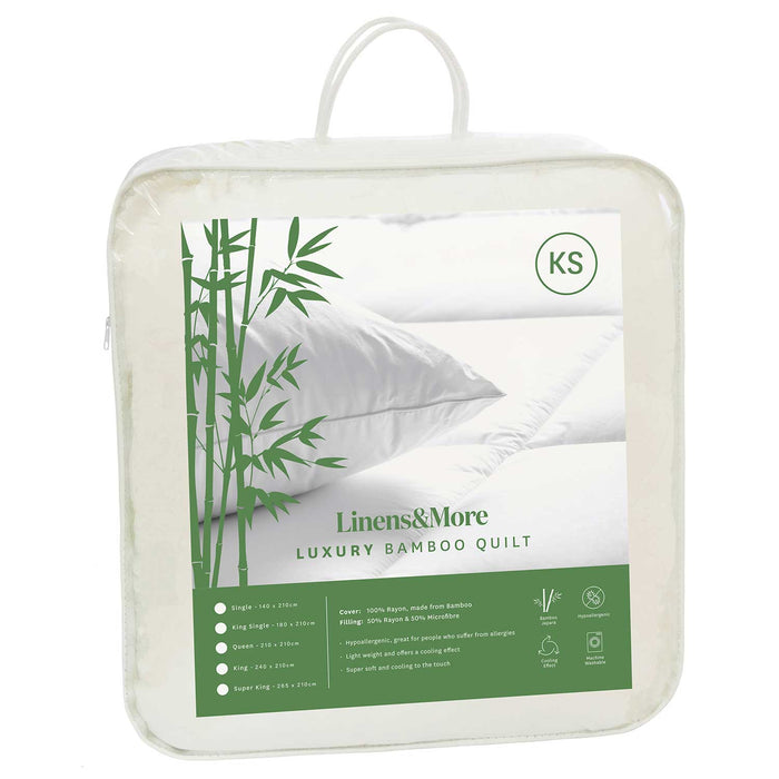 BAMBOO DUVET WHITE – KING SINGLE