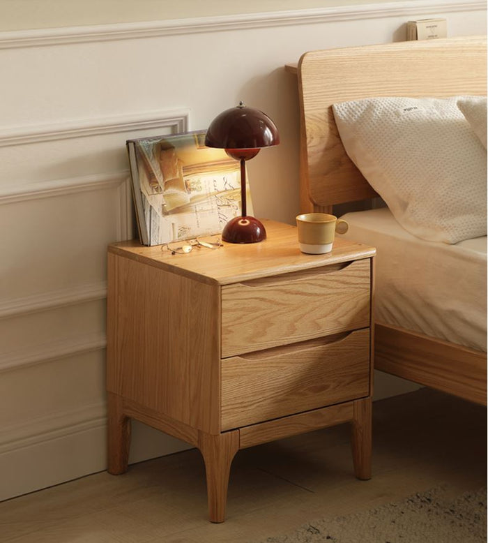 Berlin Natural Solid Oak Bedside Table