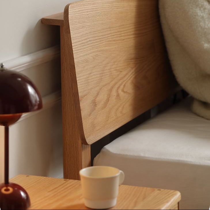 Berlin Natural Solid Oak Bed Frame - Oak Furniture Store