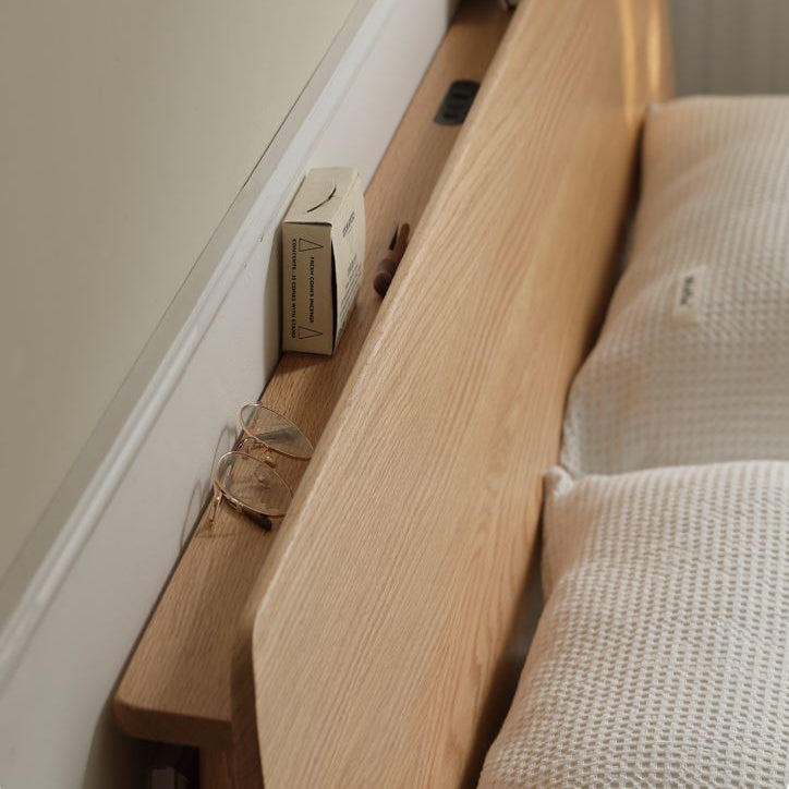 Berlin Natural Solid Oak Bed Frame - Oak Furniture Store