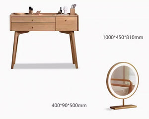 Beverley Natural Solid Ash Dressing Table - Oak Furniture Store & Sofas