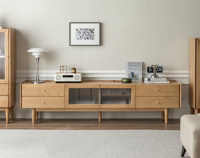 Beverley Natural Solid Ash TV Unit