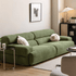 Bielefeld Faux Shearling Vintage - Style Sofa - Oak Furniture Store