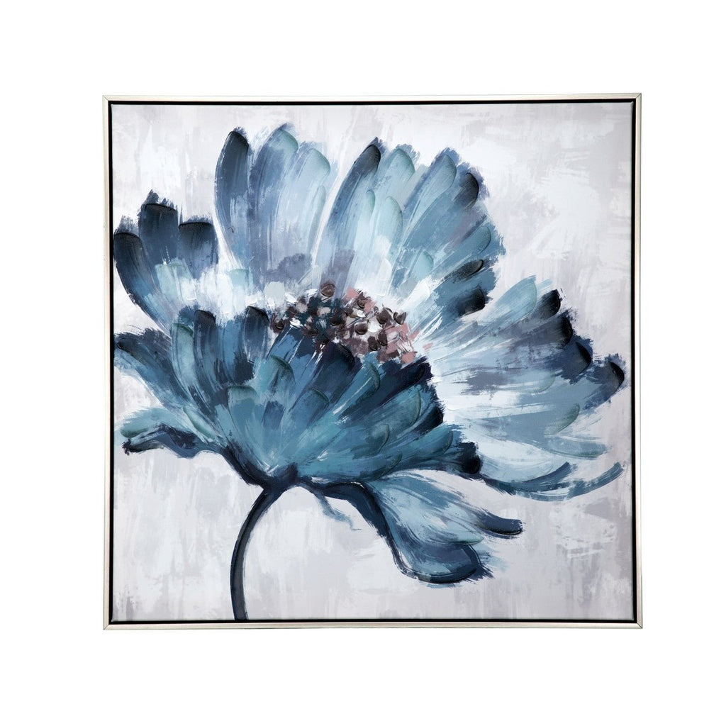 Blue Petal Wall Art RSE2603 - Oak Furniture Store & Sofas