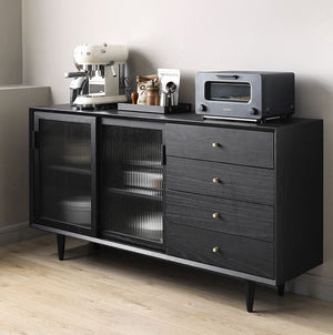 Boden Charcoal Solid Oak Sideboard - Oak Furniture Store & Sofas