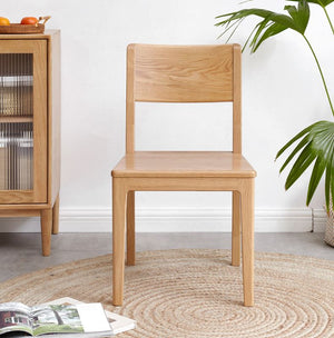 Bremen Natural Solid Oak Dining Chair - Oak Furniture Store & Sofas