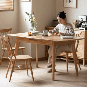 Bremen Natural Solid Oak Extending Dining Table - Oak Furniture Store & Sofas