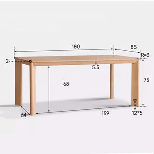 Bremen Natural Solid Oak Large Dining Table - Oak Furniture Store & Sofas