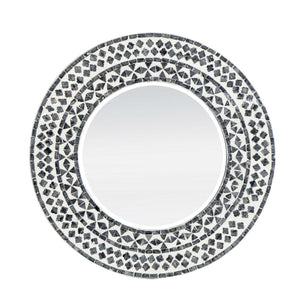 Capiz Round Mirror RSE2446 - Oak Furniture Store & Sofas