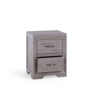 Chamfer Natural Solid Oak Bedside Table - Oak Furniture Store & Sofas