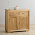 Chamfer Solid Oak Small Sideboard - Oak Furniture Store