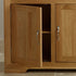 Chamfer Solid Oak Small Sideboard - Oak Furniture Store