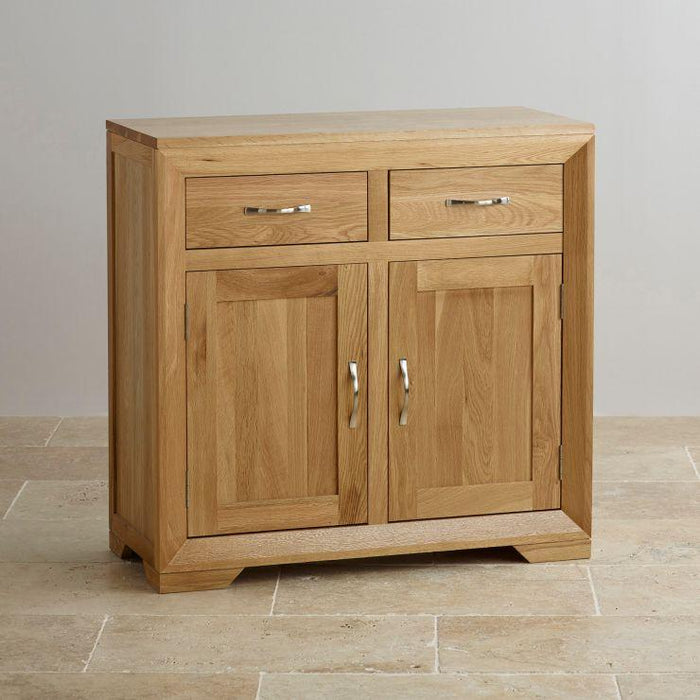 Chamfer Solid Oak Small Sideboard