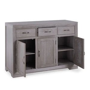 Chamfer Solid Oak Large Sideboard - Oak Furniture Store & Sofas