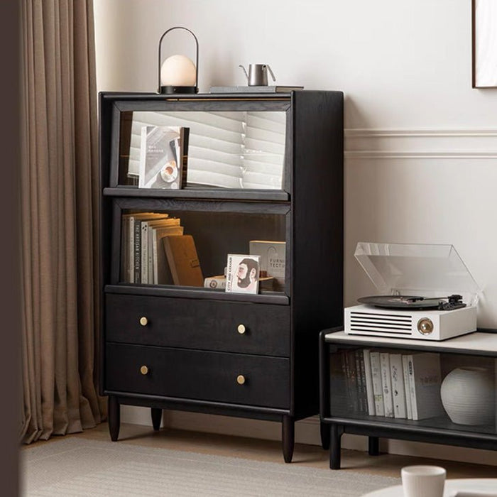 Charcoal Solid Oak Small Sideboard