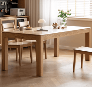 Cuba Natural Solid Ash Dining Table - Oak Furniture Store & Sofas