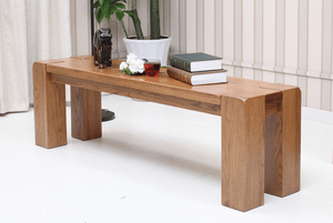 Cuba Solid Oak Bench Seat - Oak Furniture Store & Sofas