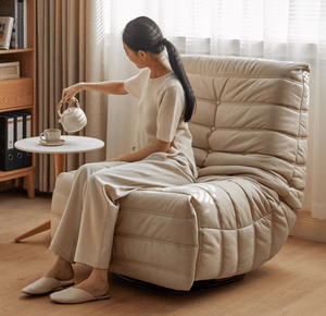 Egen Cozy Tech Fabric Swivel Sofa - Oak Furniture Store & Sofas