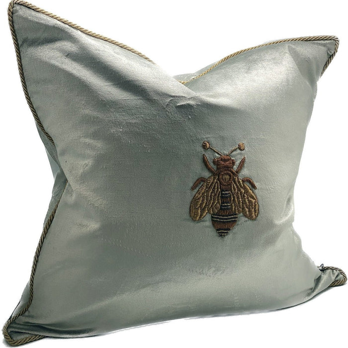 Embroidered Elite Platinum Gold Cushion RIH6005