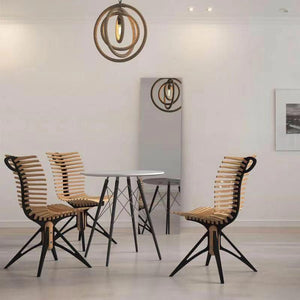 Fish Bone Designed Dining Chair - Clearance - Oak Furniture Store & Sofas