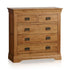French Rustic Solid Oak 2+3 Chest Of Drawers - Oak Furniture Store