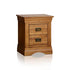 French Rustic Solid Oak Bedside Table - Oak Furniture Store