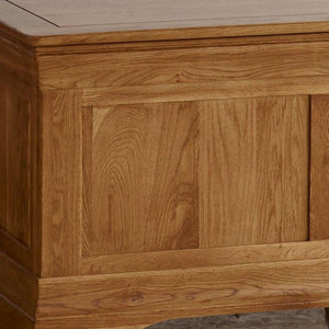 French Rustic Solid Oak Blanket Box - Oak Furniture Store & Sofas