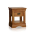 French Rustic Solid Oak Side Table - Oak Furniture Store