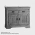 French Rustic Solid Oak Small Sideboard - Oak Furniture Store