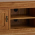 French Rustic Solid Oak Widescreen TV Cabinet - Oak Furniture Store