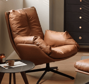 Genner Luxe Silicone Leather Swivel Sofa - Oak Furniture Store & Sofas