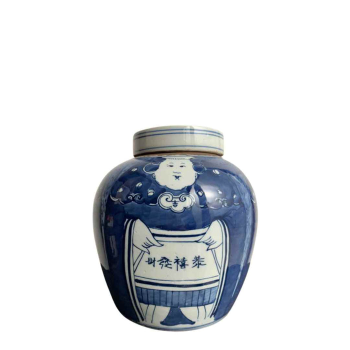 Ginger Pot B&W Portly Figurine LCEA92401